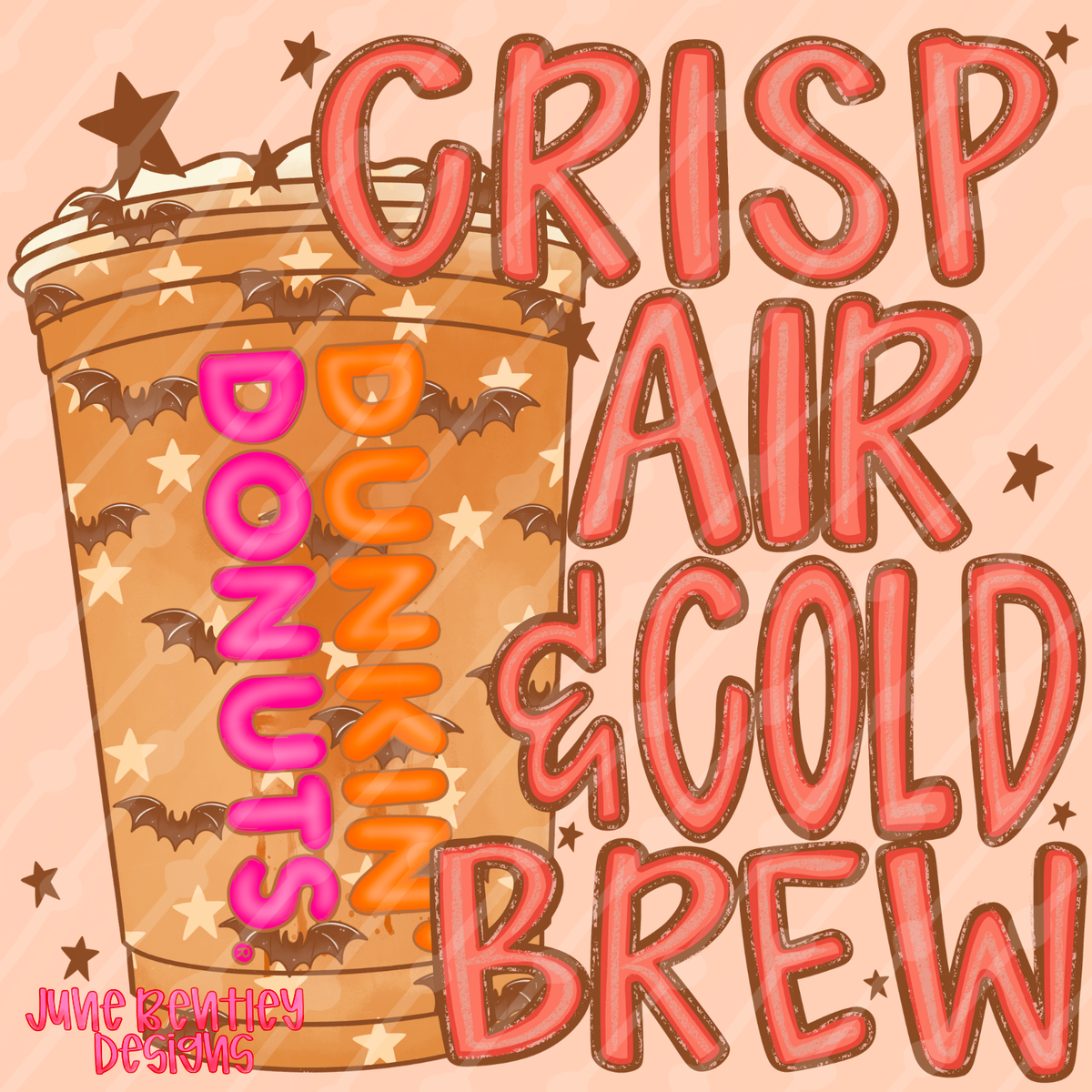 Crisp air and cold brew Dunkin digital download