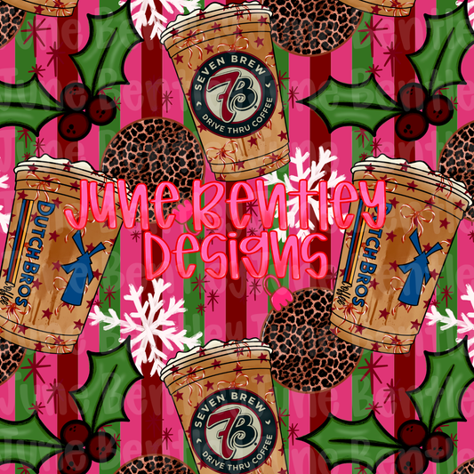 7brew Dutch Christmas seamless digital download