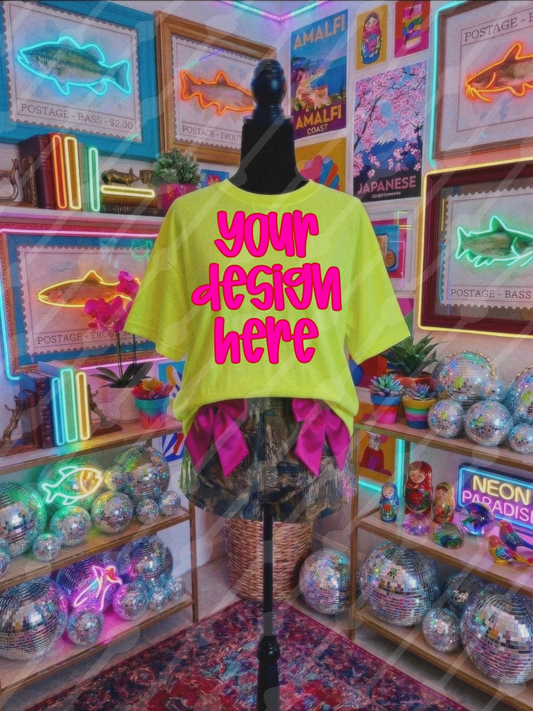 Neon mockup digital download