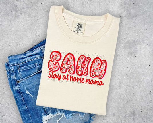 SAHM Stay At Home Mama Floral Digital Download