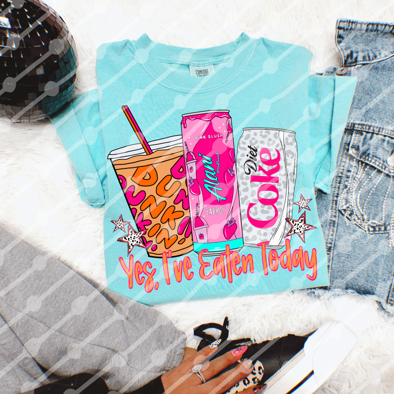 Yes I’ve Eaten Today Dunkin, Alani And Leopard Diet Coke Digital Download