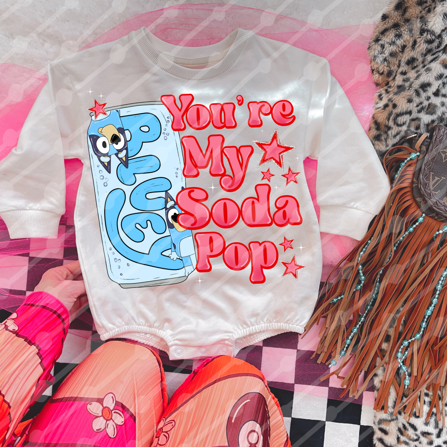 Soda pop blue dog digital download