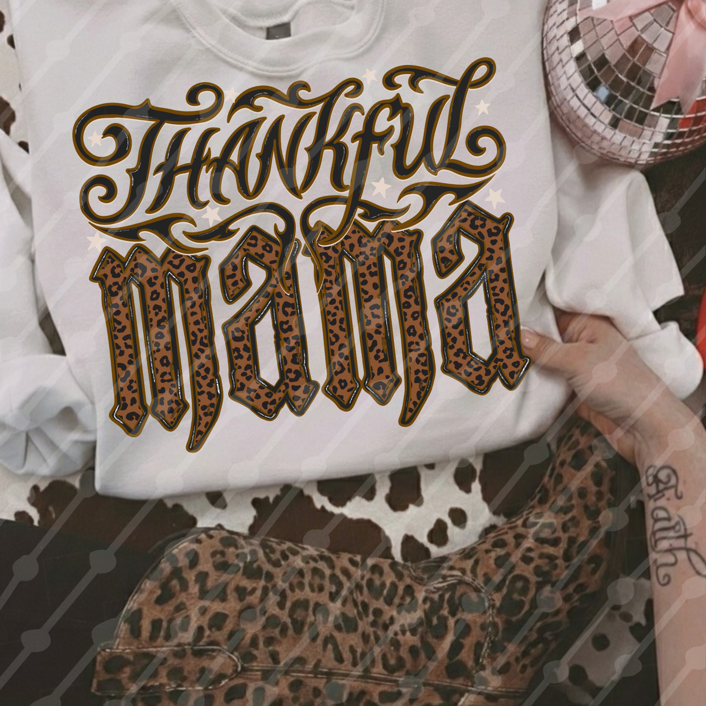 Thankful mama leopard digital download