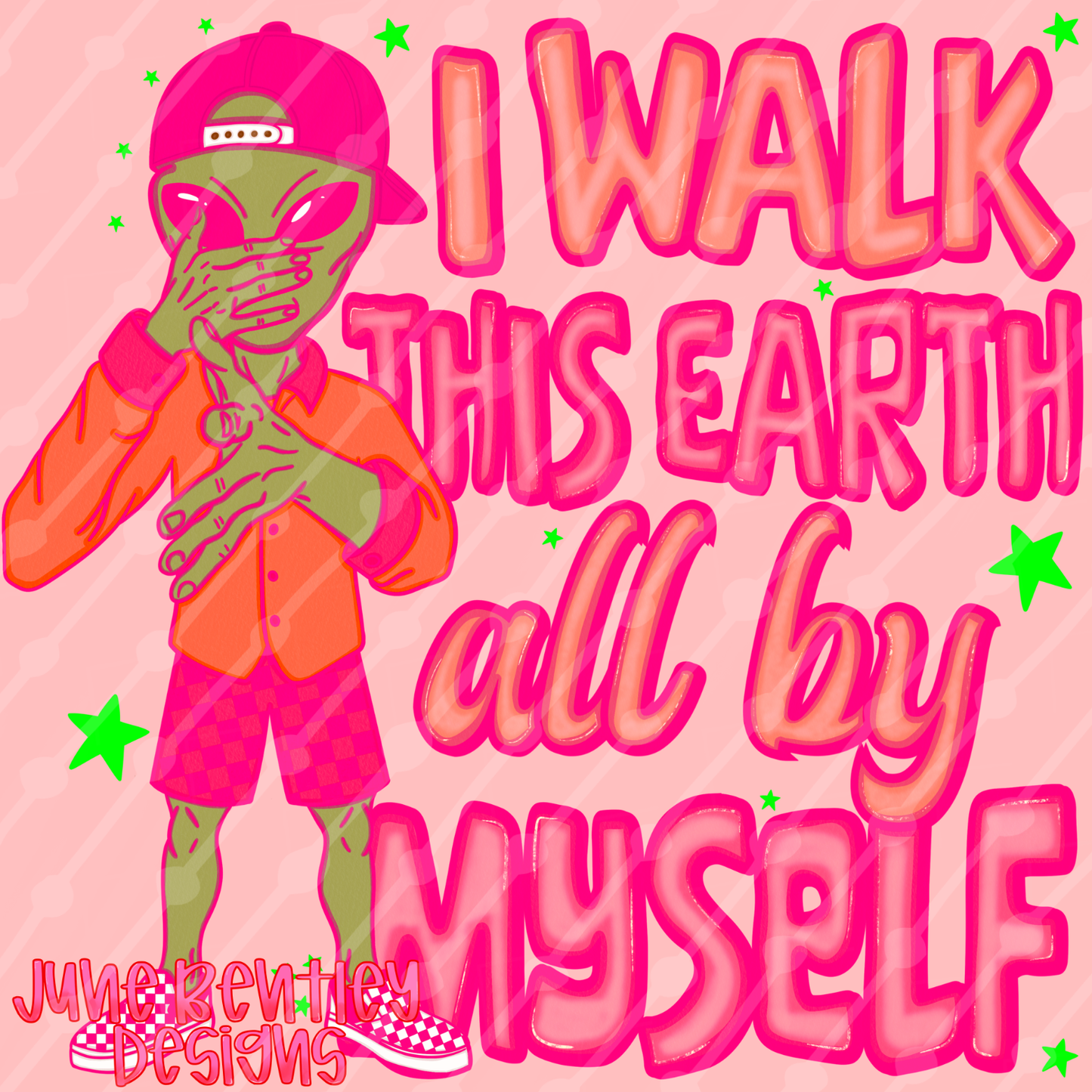 Pink I walk this earth all by myself digital download