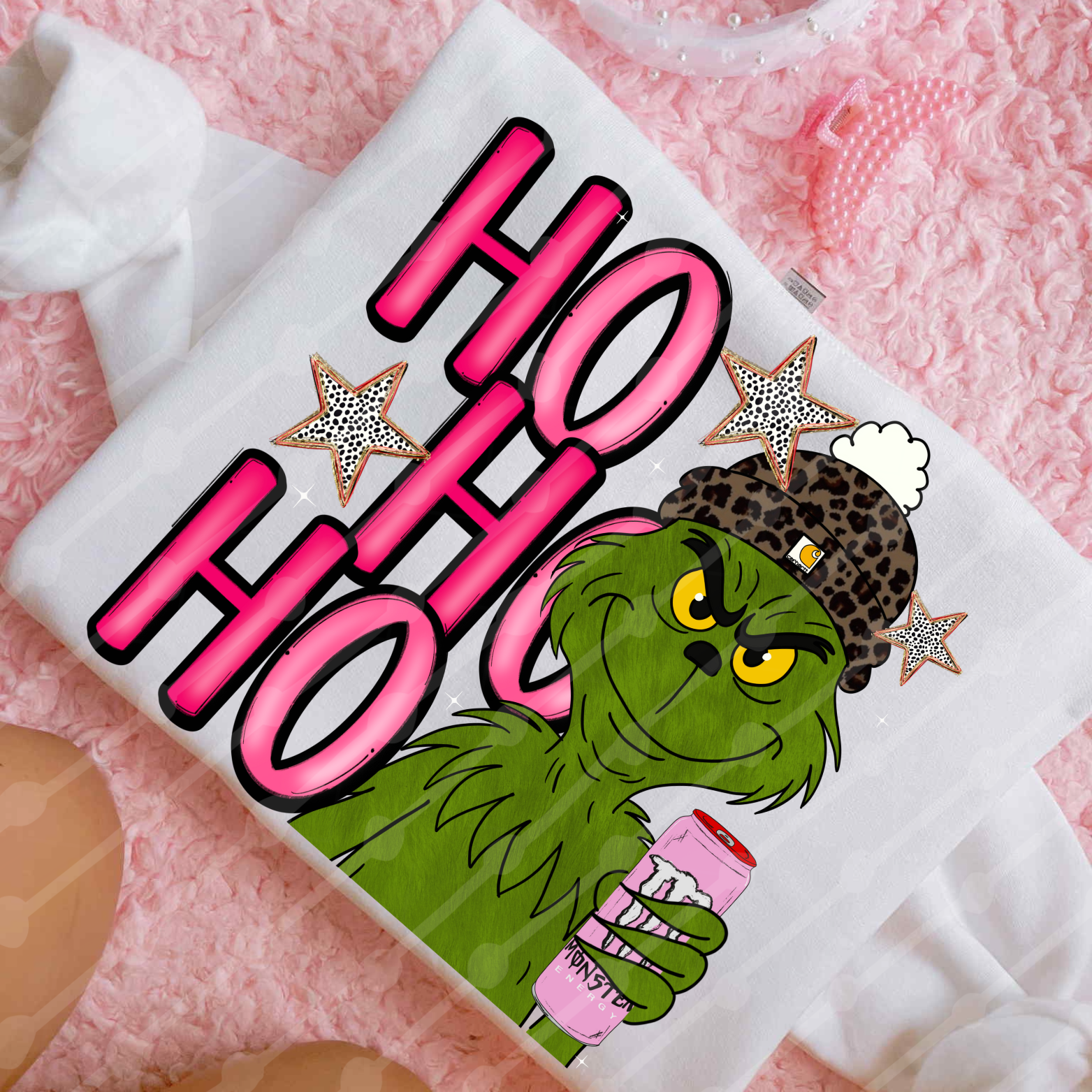 Hohoho pink monster digital download – June Bentley Designs