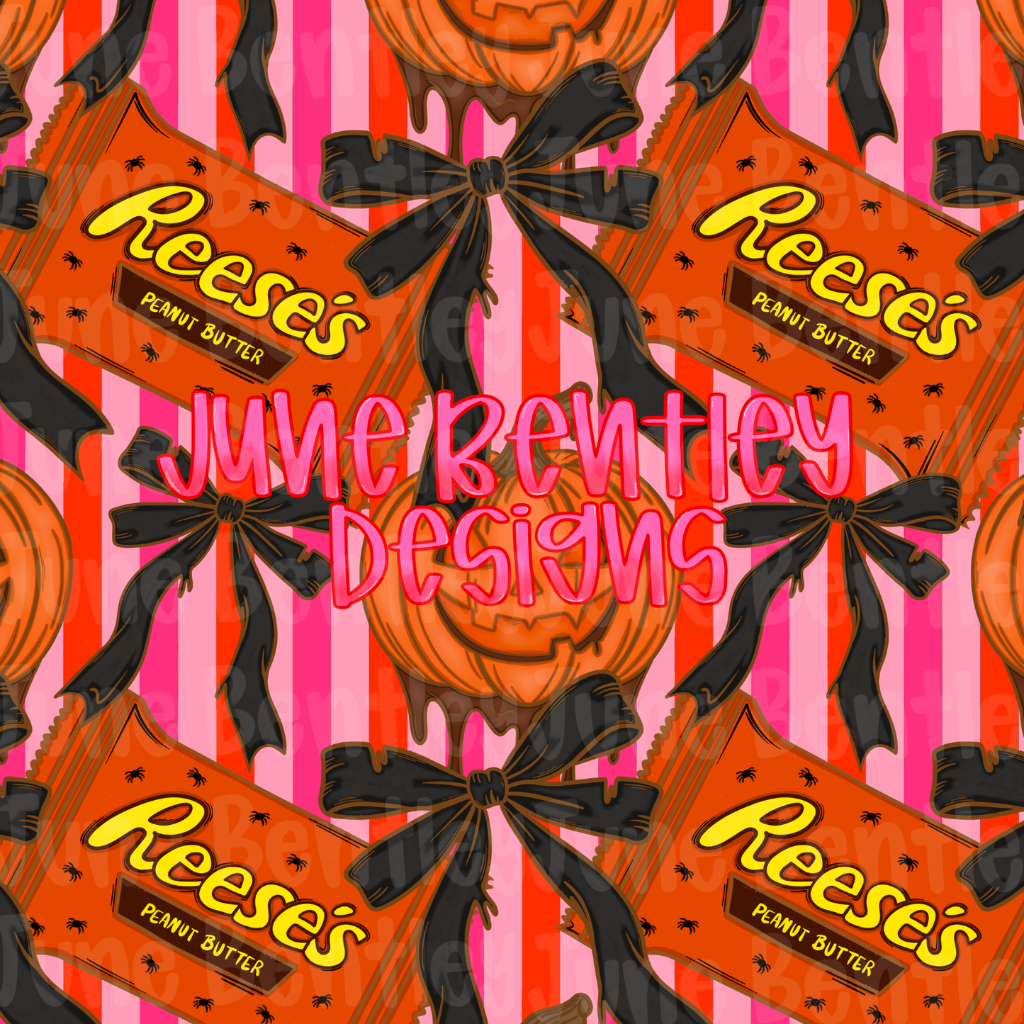 Reese pumpkin stripe seamless file