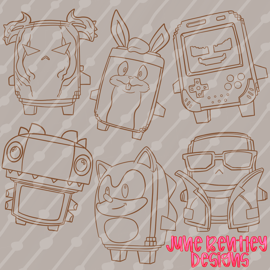 Sprite outline pack 2 Digital downloads