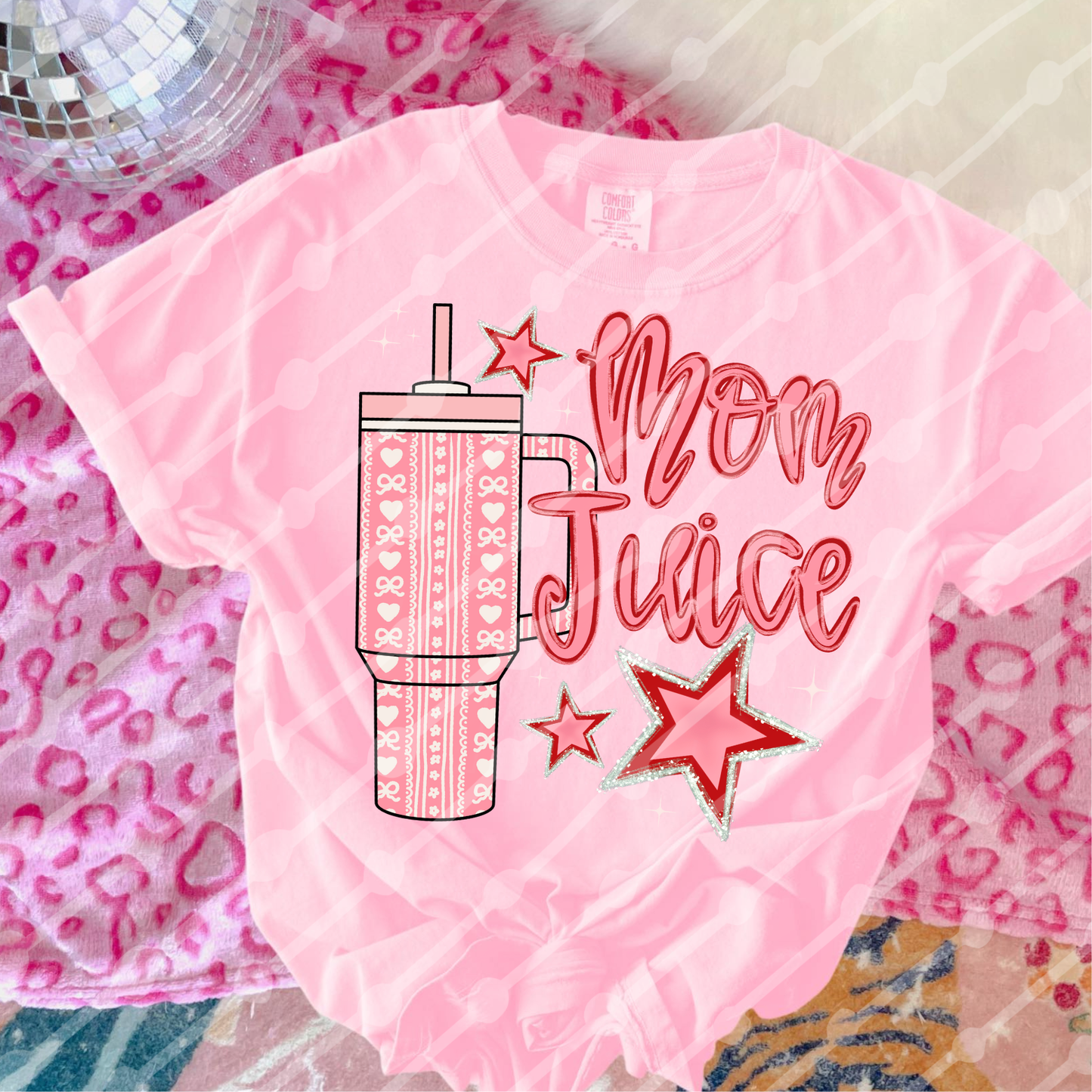 Pink mom juice heart tumbler digital download
