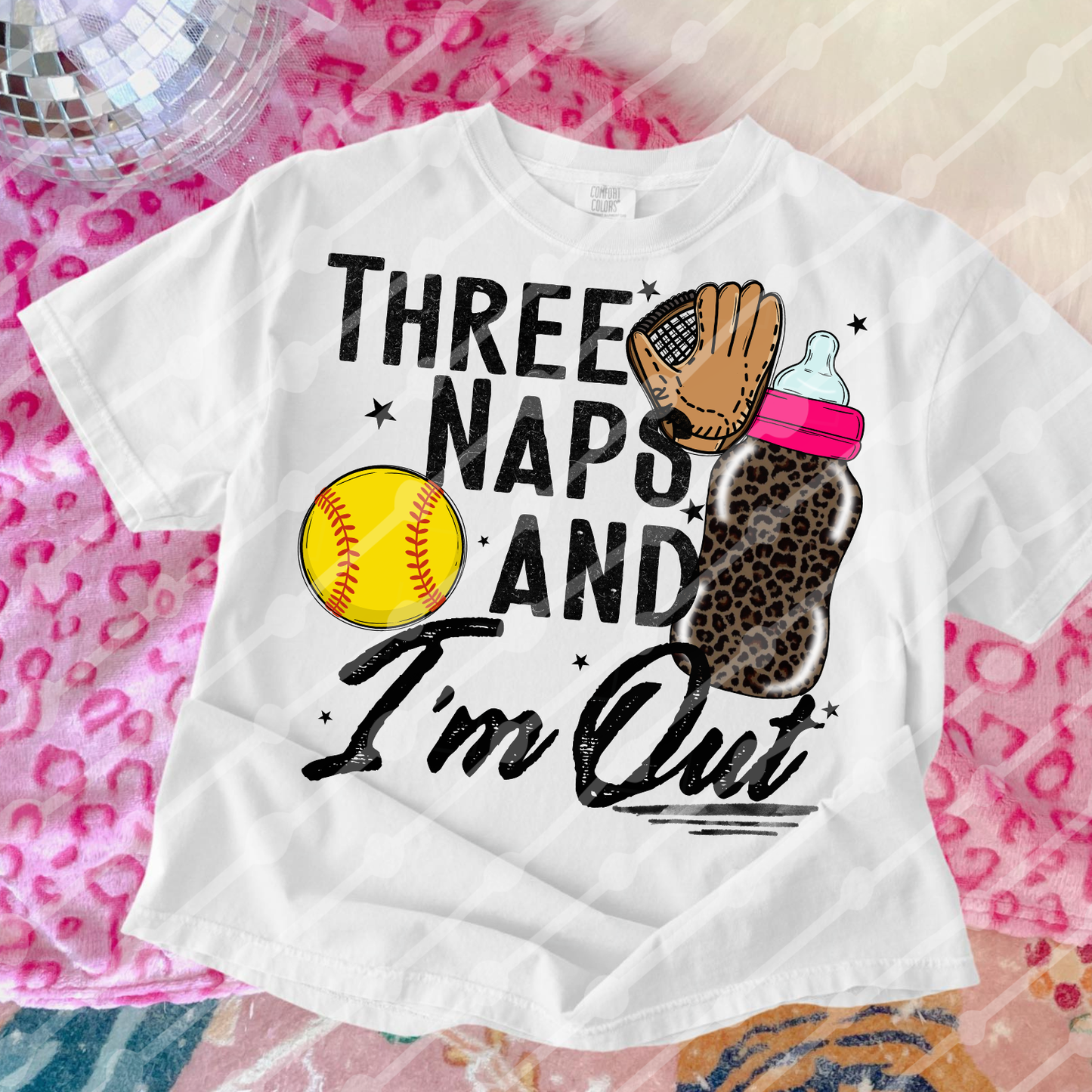 Three naps and I’m out leopard digital download