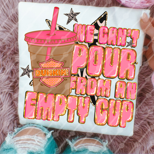 Dunkin empty cup digital download
