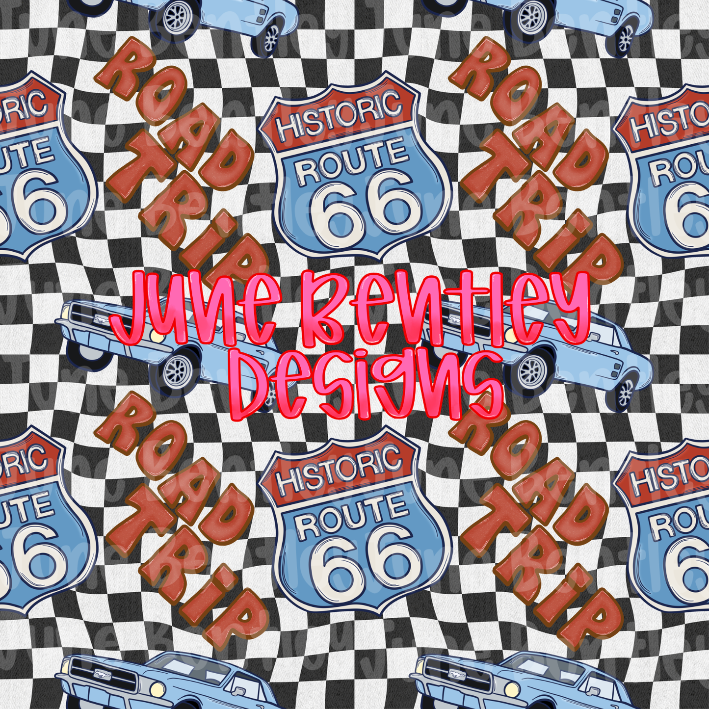 Road trip seamless digital download