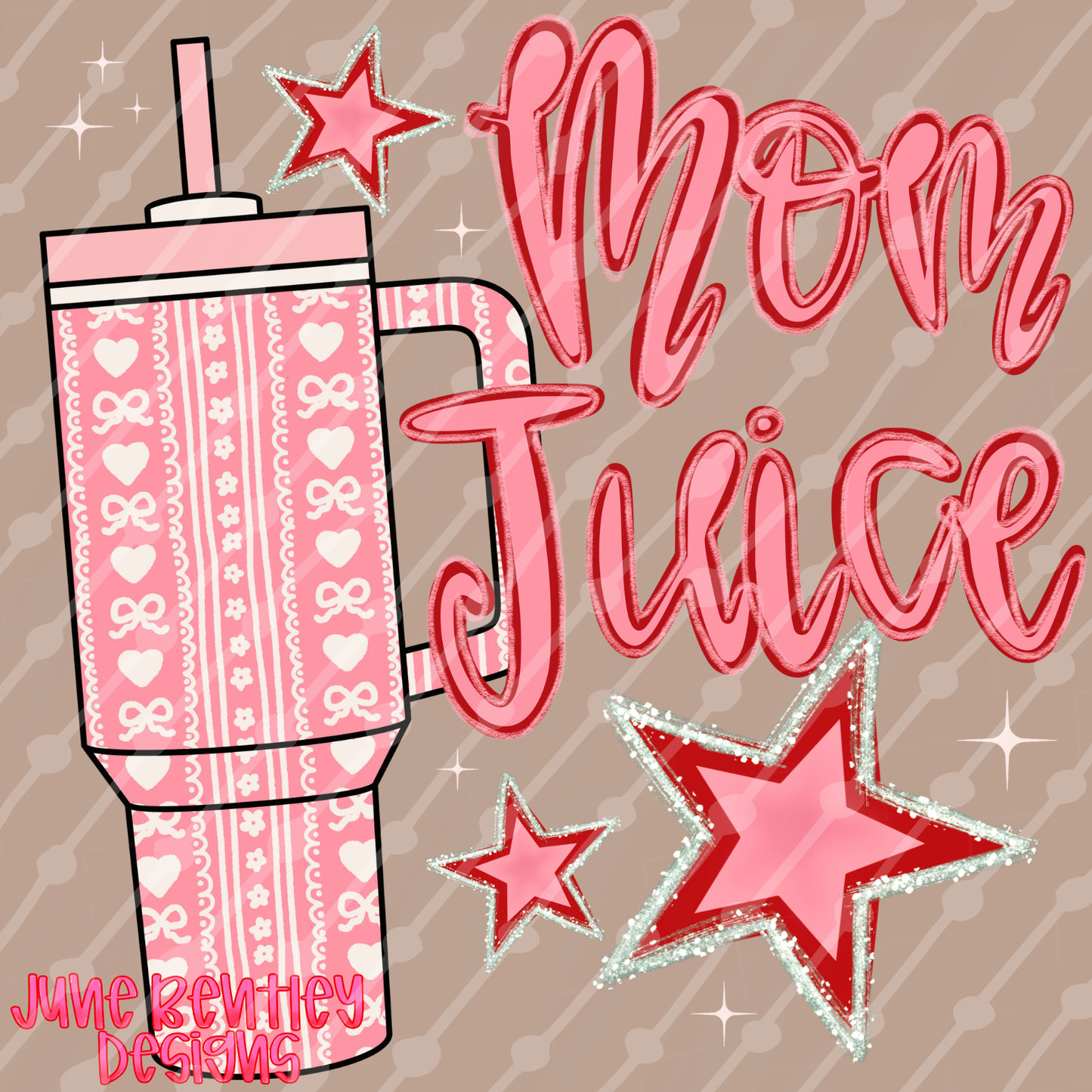 Pink mom juice heart tumbler digital download