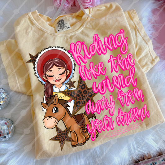 Riding like the wind away from your dream digital download