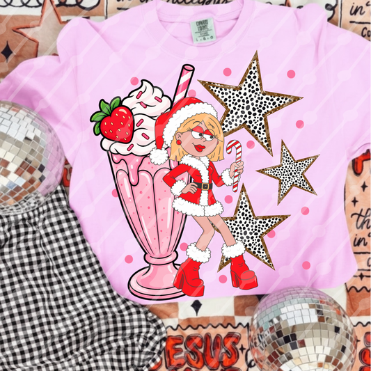 Christmas Lizzie milkshake digital download