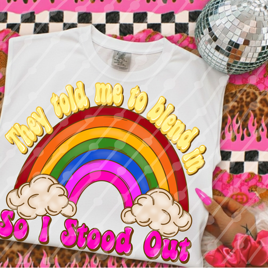 They told me to blend in so I stood it digital download