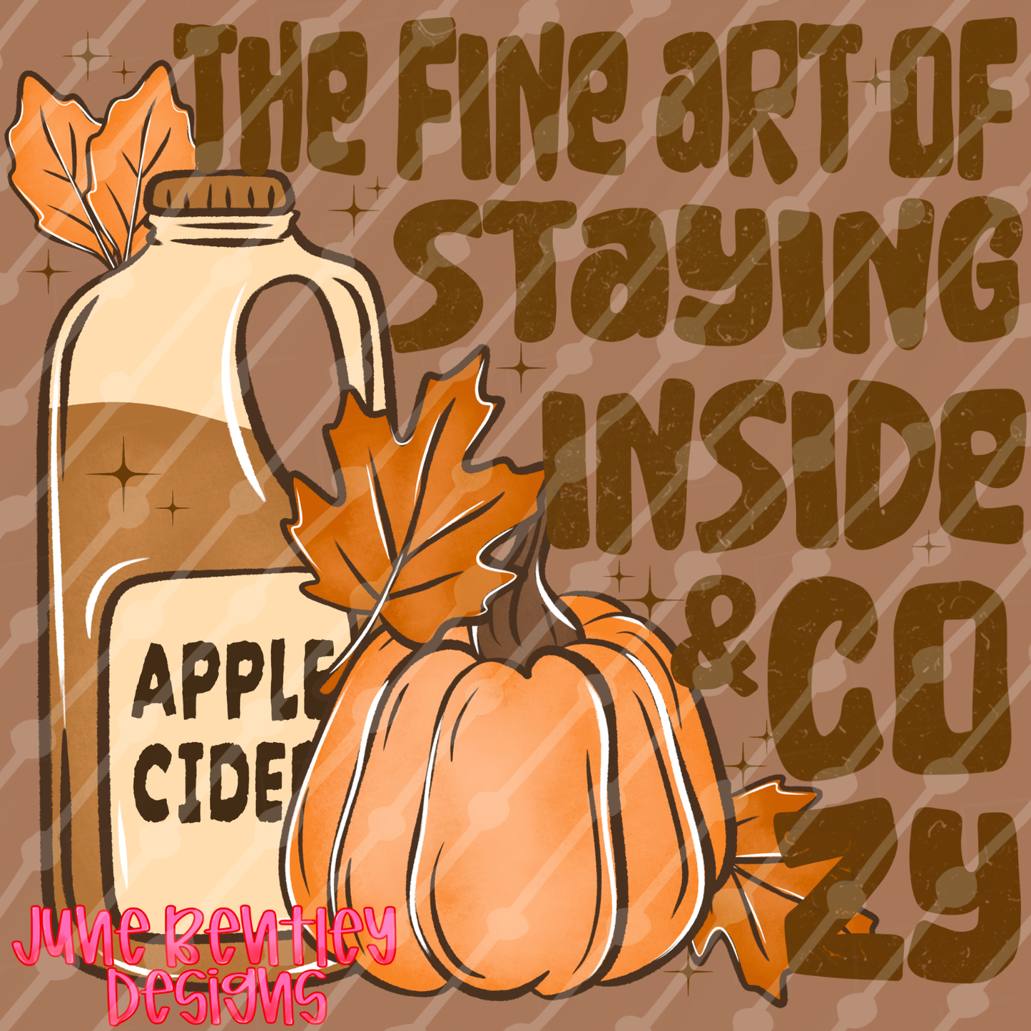 The fine art of staying inside and cozy digital download