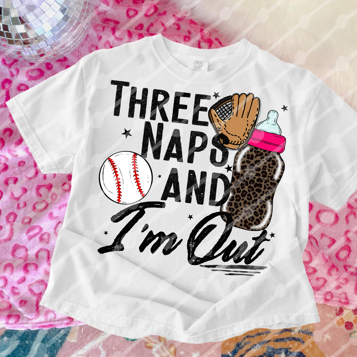 Three naps and I’m out leopard digital download