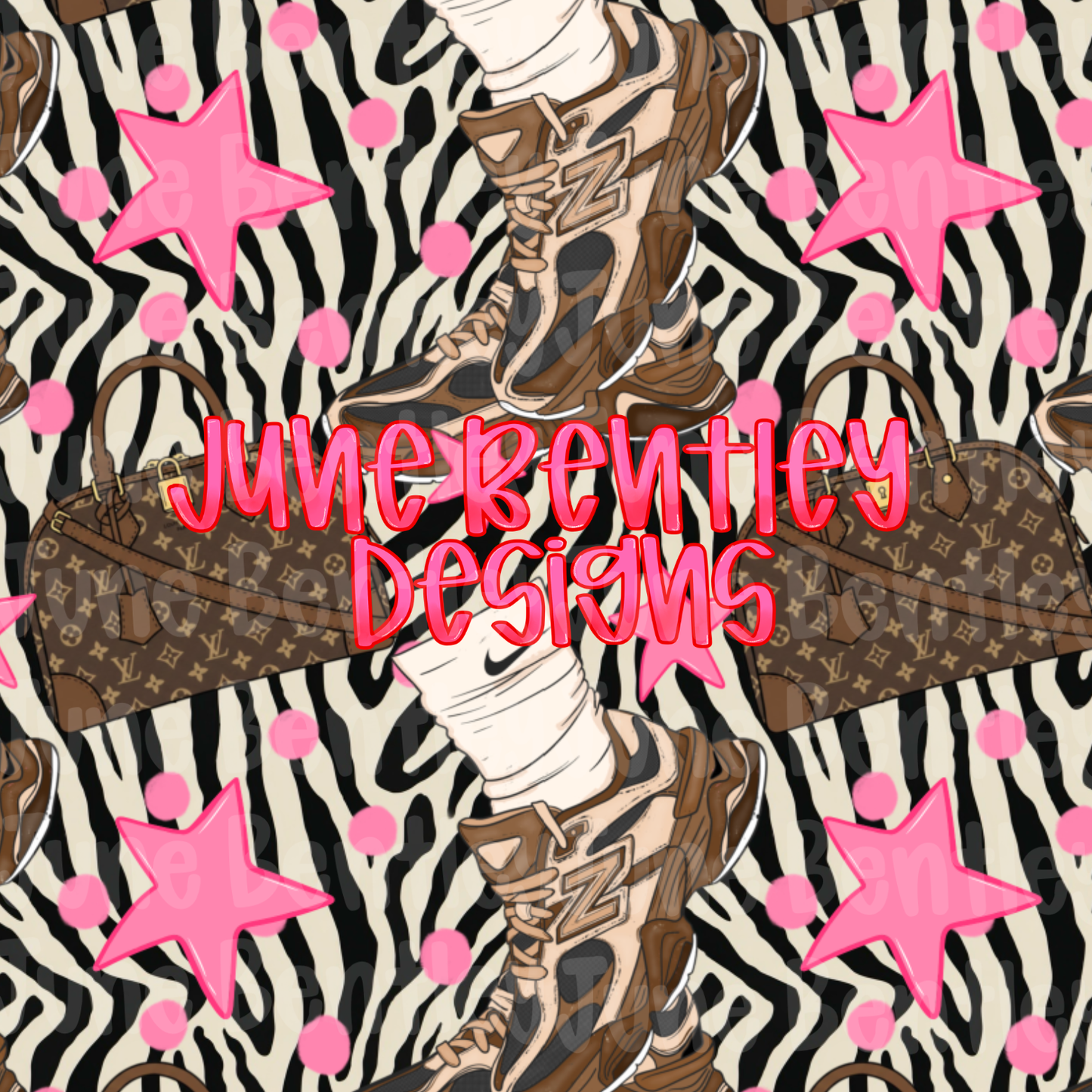 Boujee Zebra print new balance seamless file