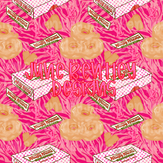 Pink zebra Krispy Kreme digital download