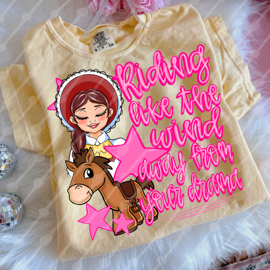 Riding like the wind away from your dream digital download