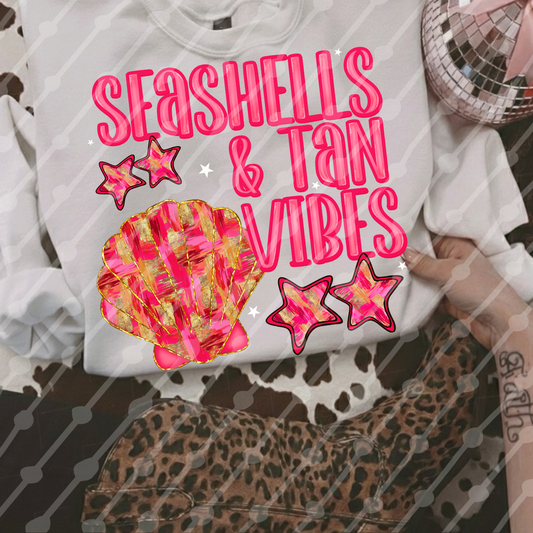 Seashells and tan vibes digital download