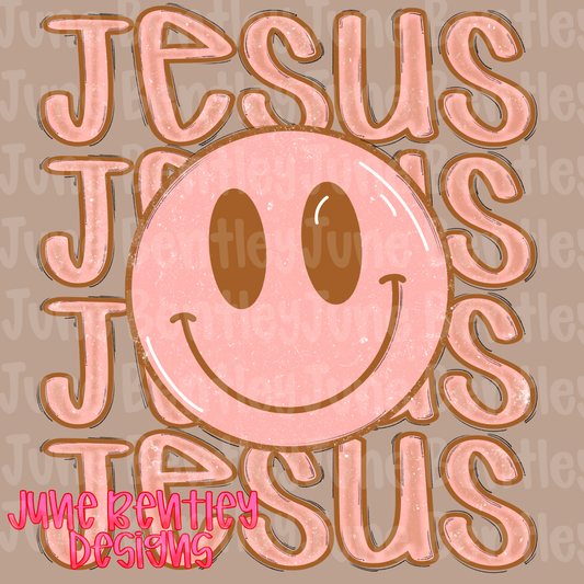 Jesus/ Smiley face digital download