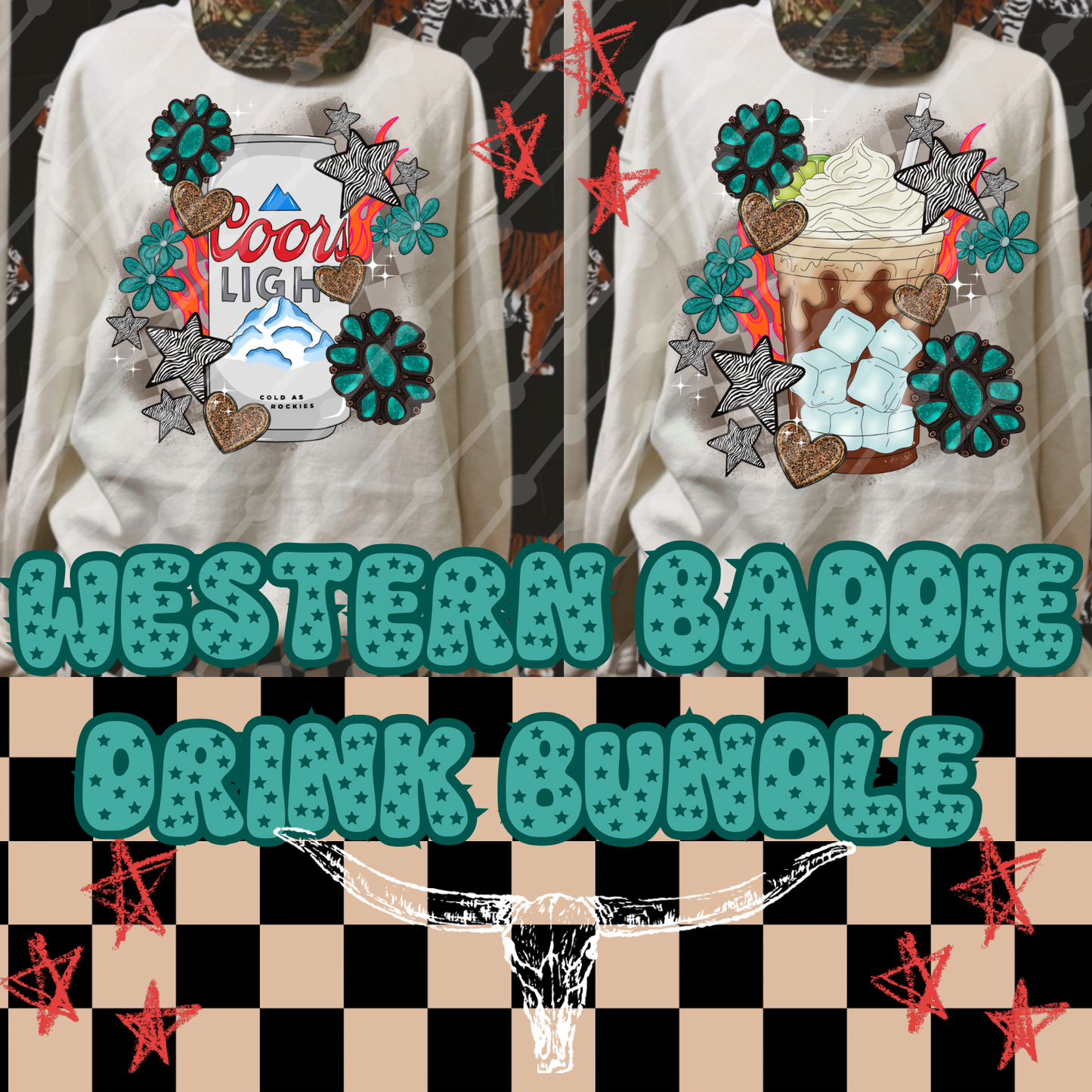 Western baddie drink bundle digital download