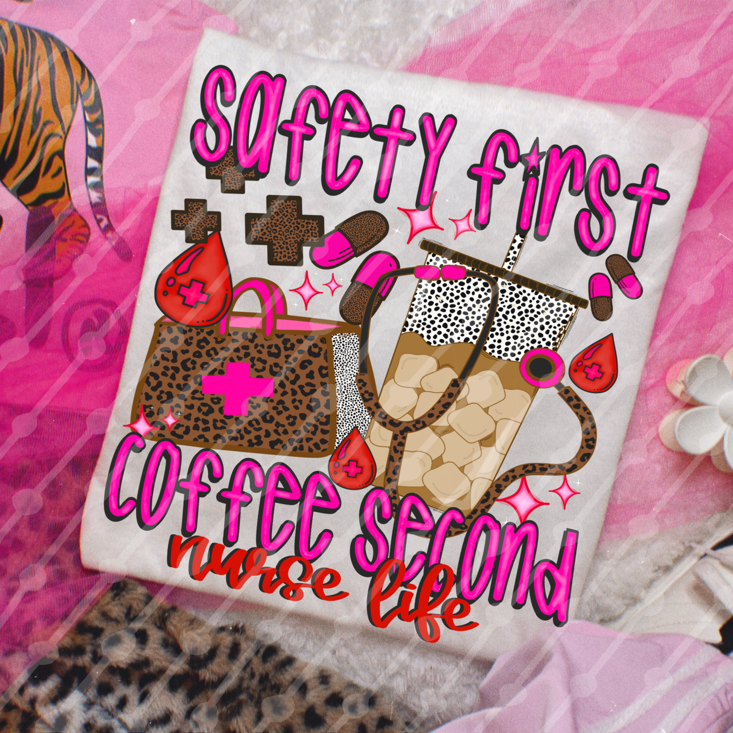 Safety first coffee second digital download