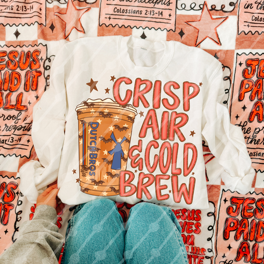 Crisp air and cold brew Dutch digital download