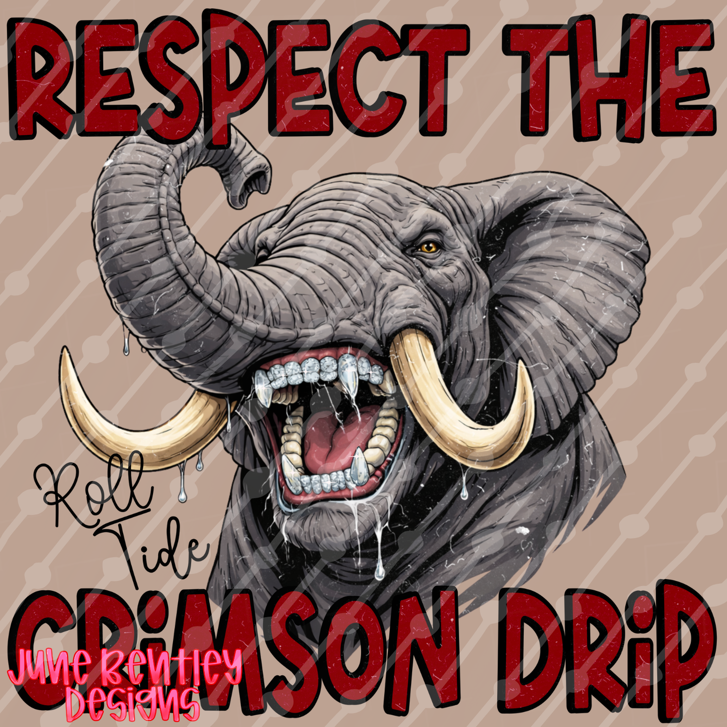 Respect the crimson drip digital download