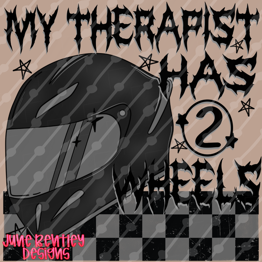 My therapist has 2 wheels digital download
