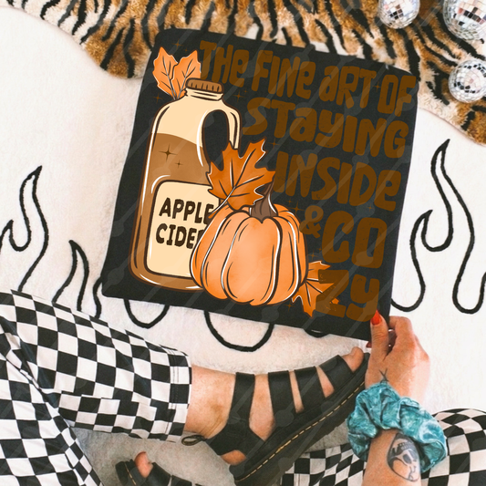 The fine art of staying inside and cozy digital download