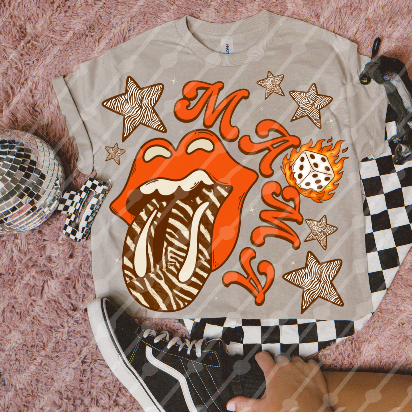Zebra print mama digital download