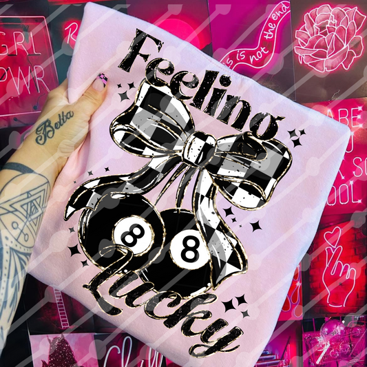 Feeling lucky Gold Trim Digital Download